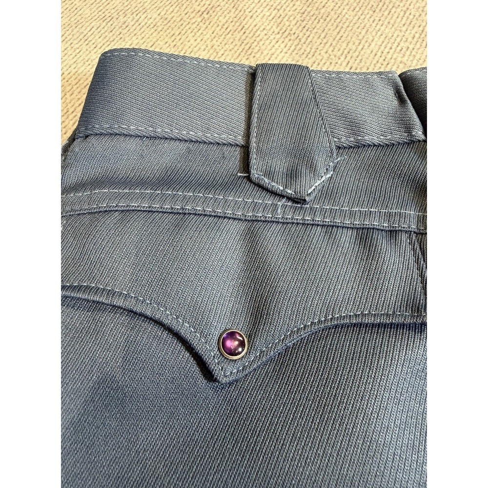 Lot of 3 WESTERN Men's Pants Polyester Cotton Blend 36 Blue Green Brown 1950's - Picture 9 of 16